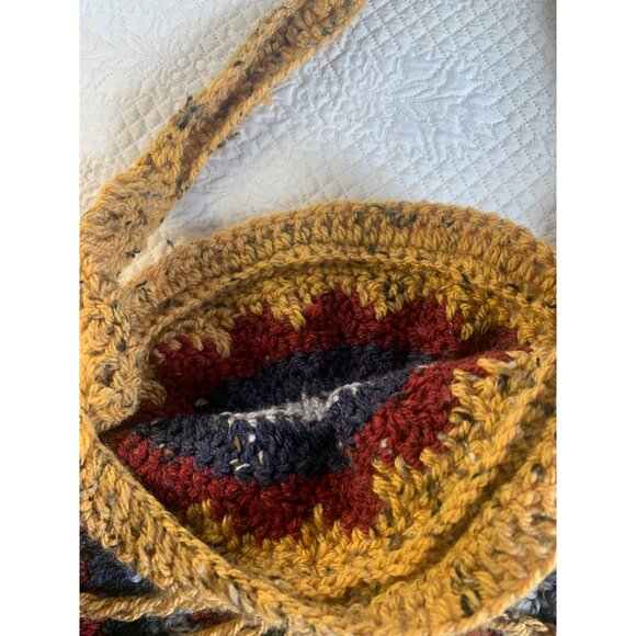 Handmade Round Hand Crocheted Handbag - New - Picture 6 of 11